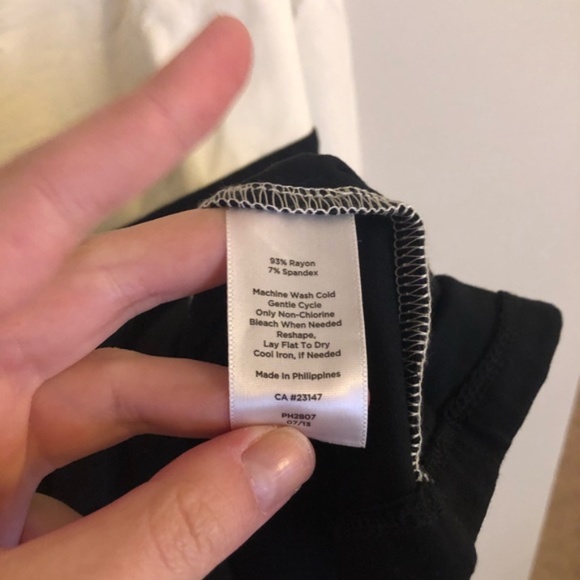 Talbots Cowl Neck Color Block Top - Picture 5 of 6